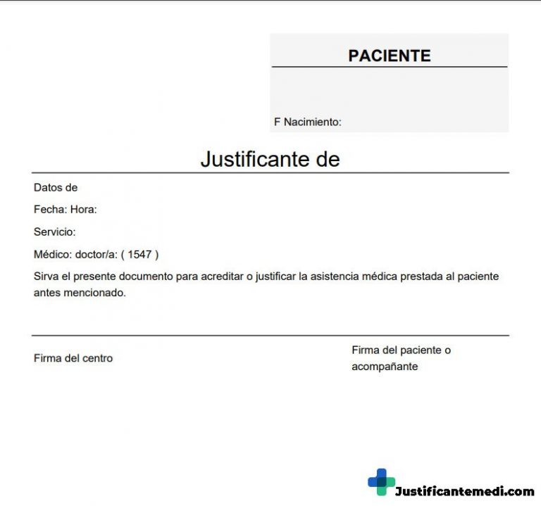 Ejemplo De Justificante Medico Por Enfermedad - Image to u